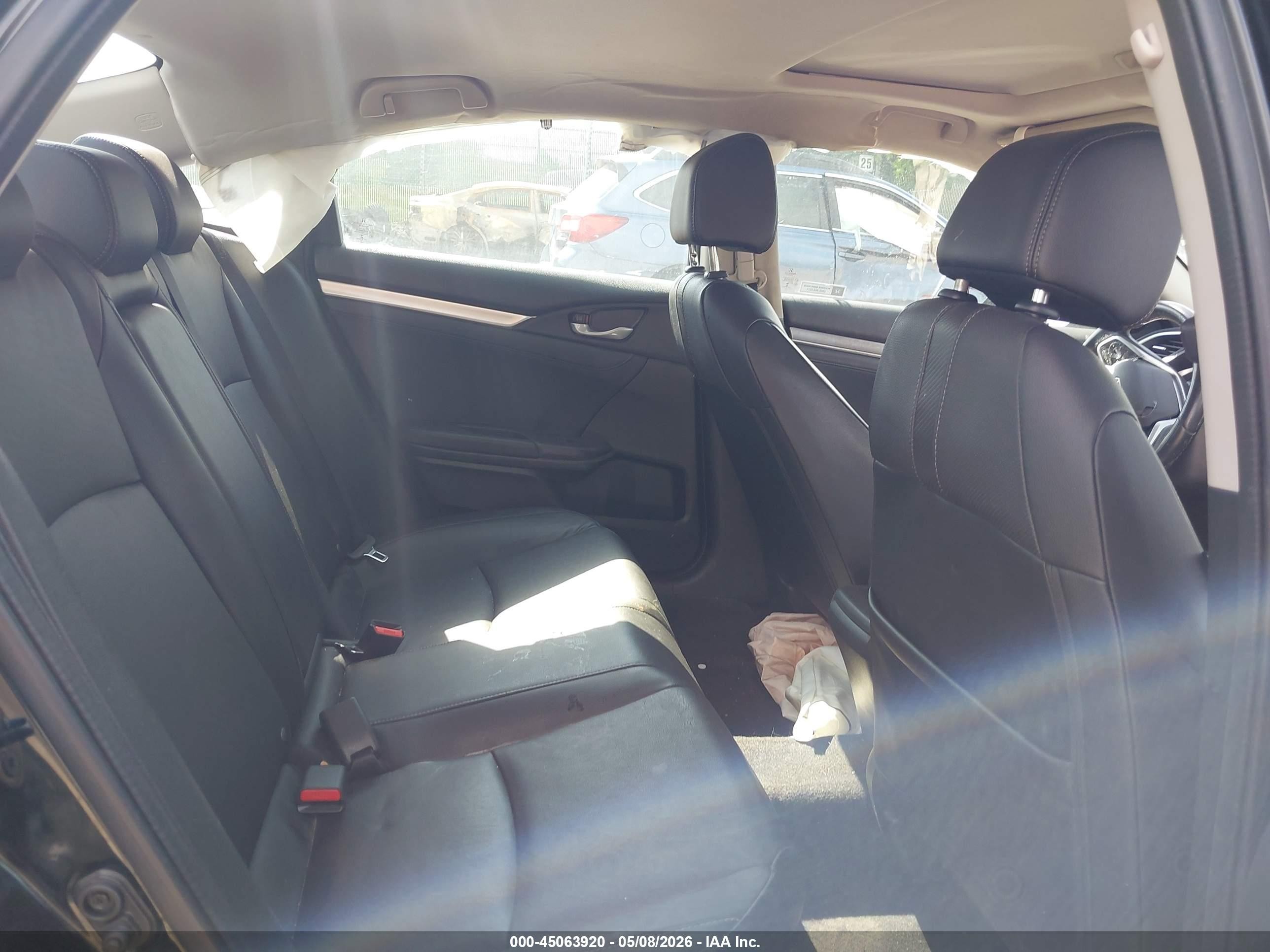 2018 Honda Civic Ex-l Black vin: 2HGFC1F71JH644889
