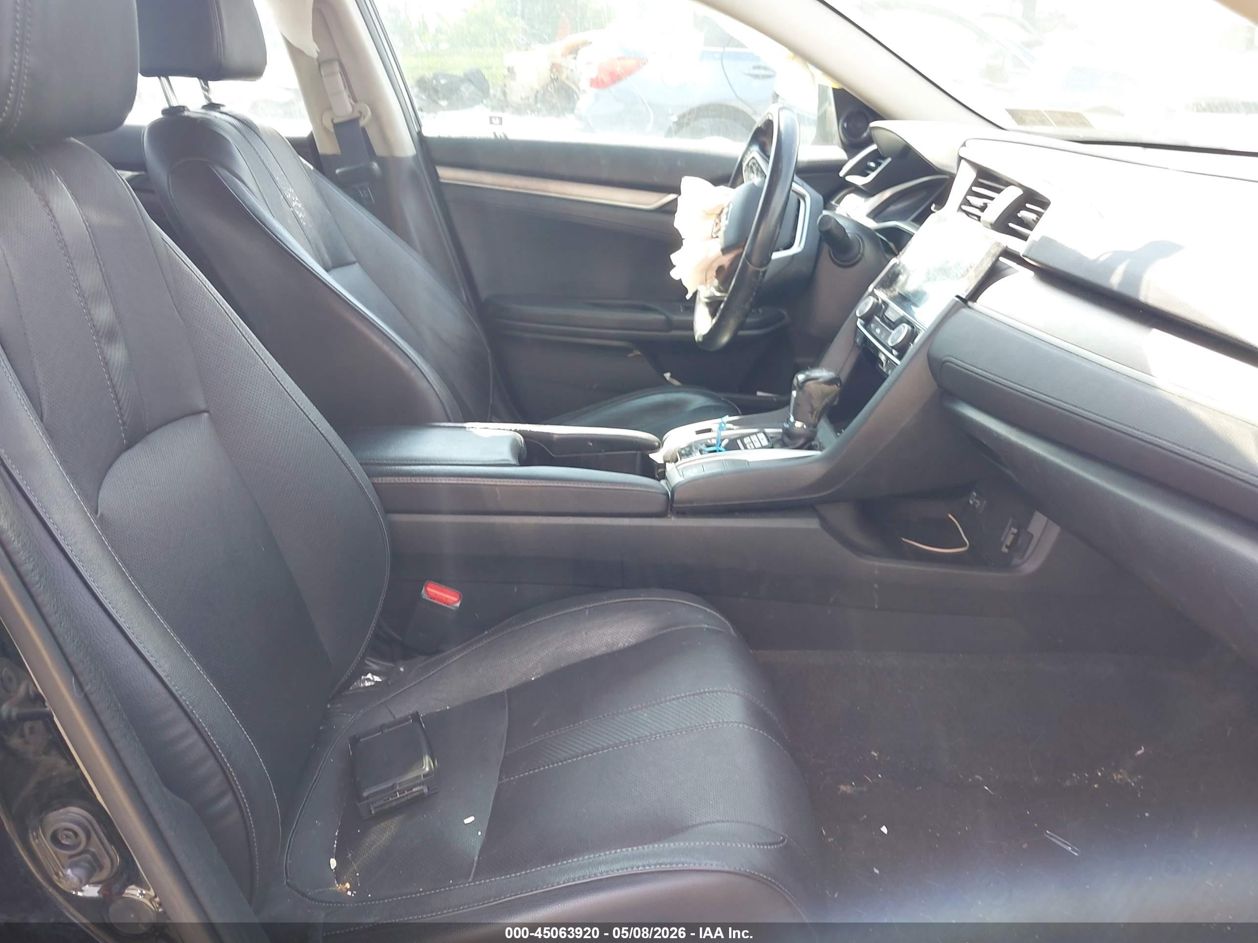 2018 Honda Civic Ex-l Black vin: 2HGFC1F71JH644889