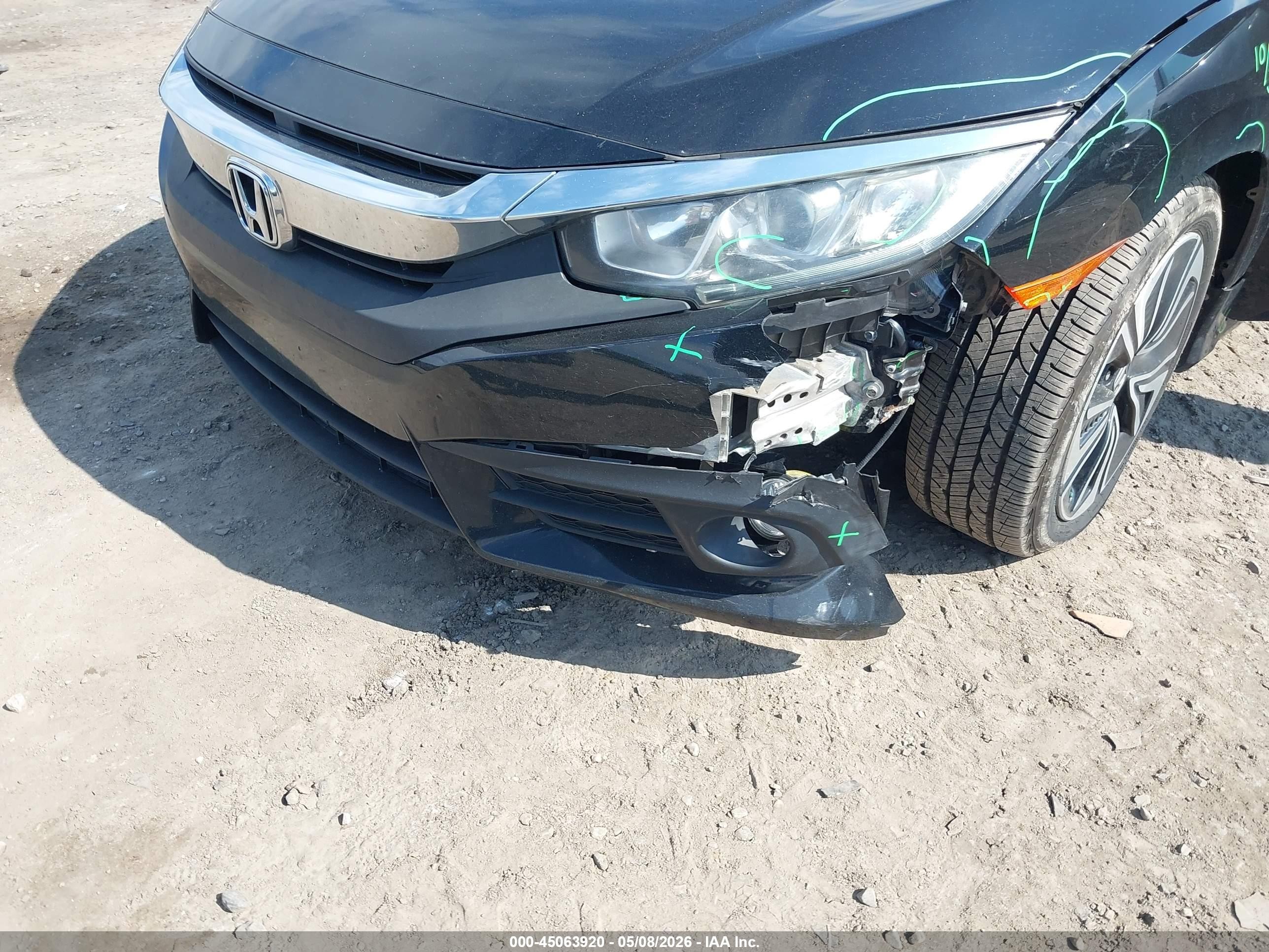 2018 Honda Civic Ex-l Black vin: 2HGFC1F71JH644889
