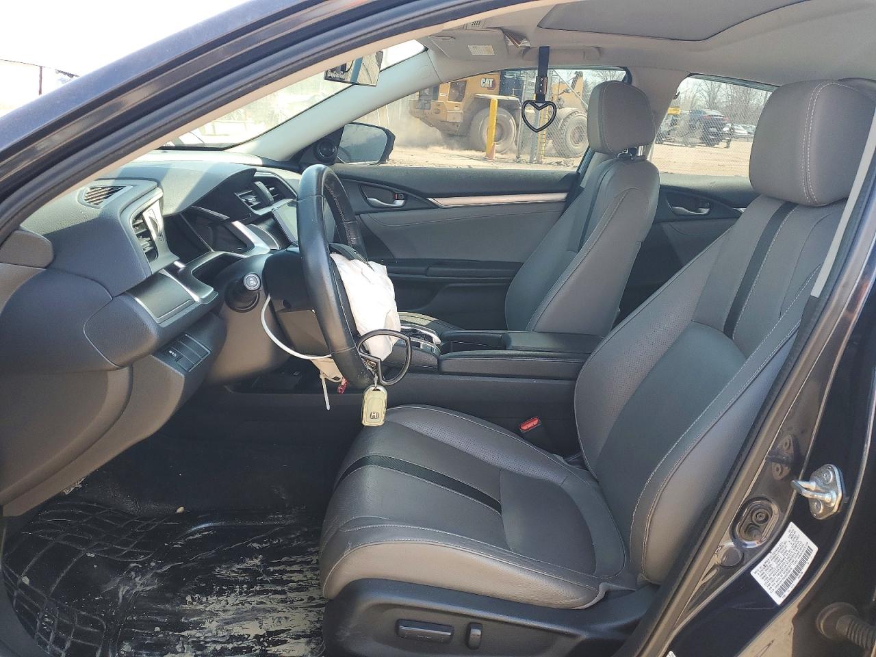 2017 Honda Civic Exl Black vin: 2HGFC1F78HH658878