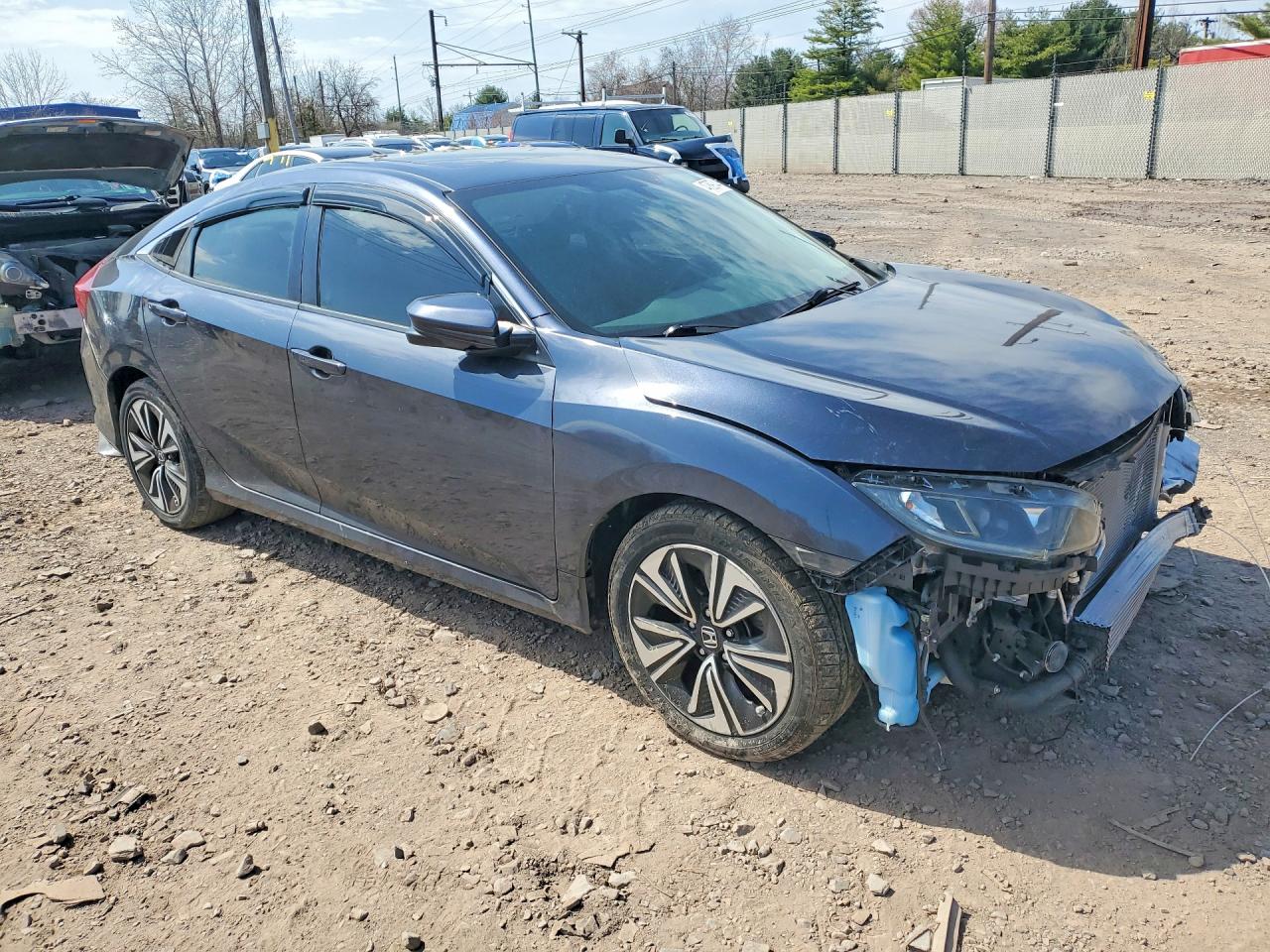 2017 Honda Civic Exl Black vin: 2HGFC1F78HH658878