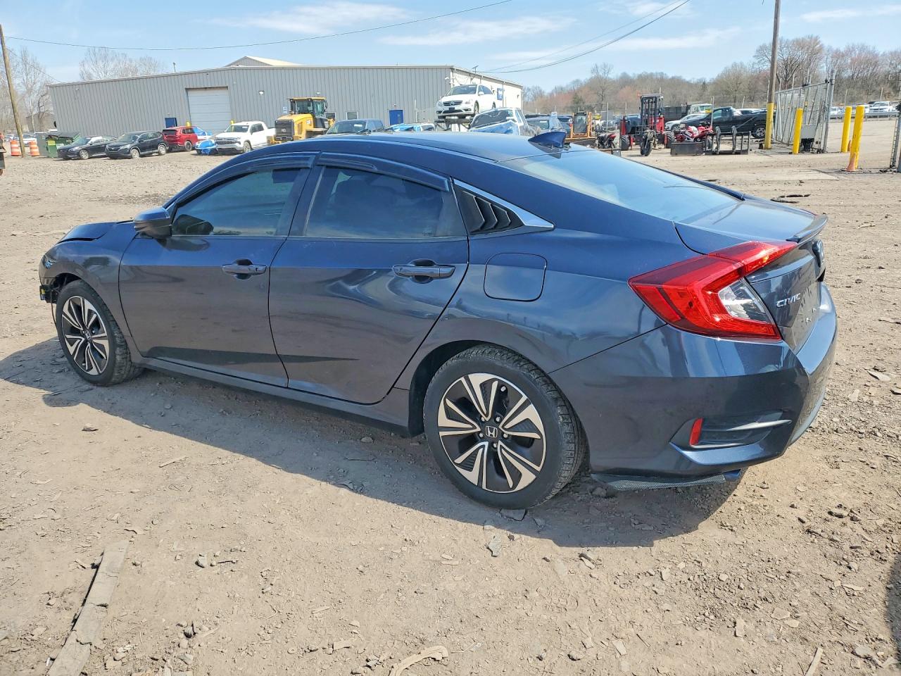 2017 Honda Civic Exl Black vin: 2HGFC1F78HH658878