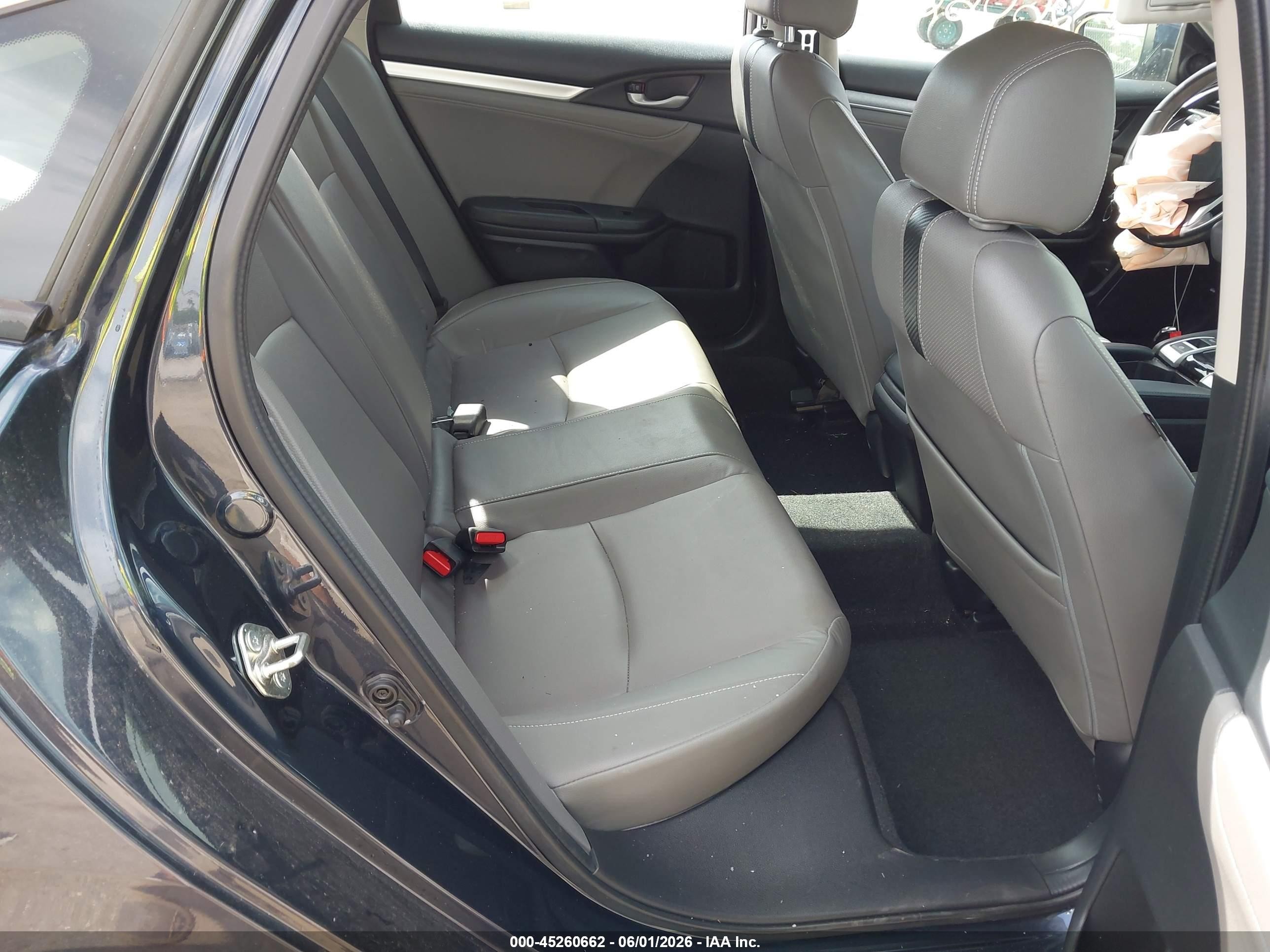 2018 Honda Civic Ex-l Gray vin: 2HGFC1F78JH644761