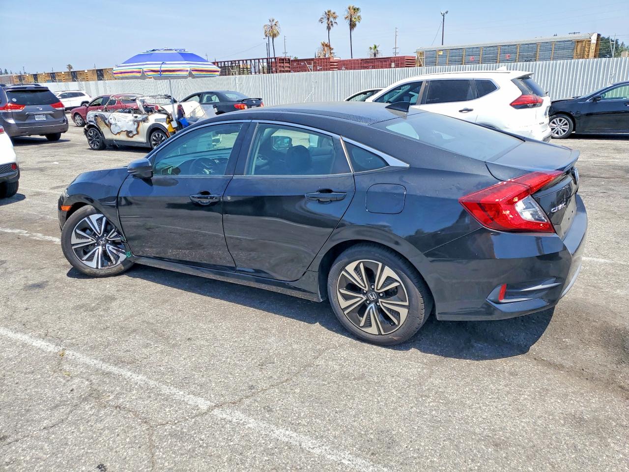 2016 Honda Civic Exl Black vin: 2HGFC1F7XGH656080