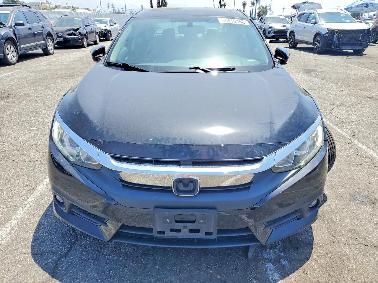 2016 Honda Civic Exl Black vin: 2HGFC1F7XGH656080