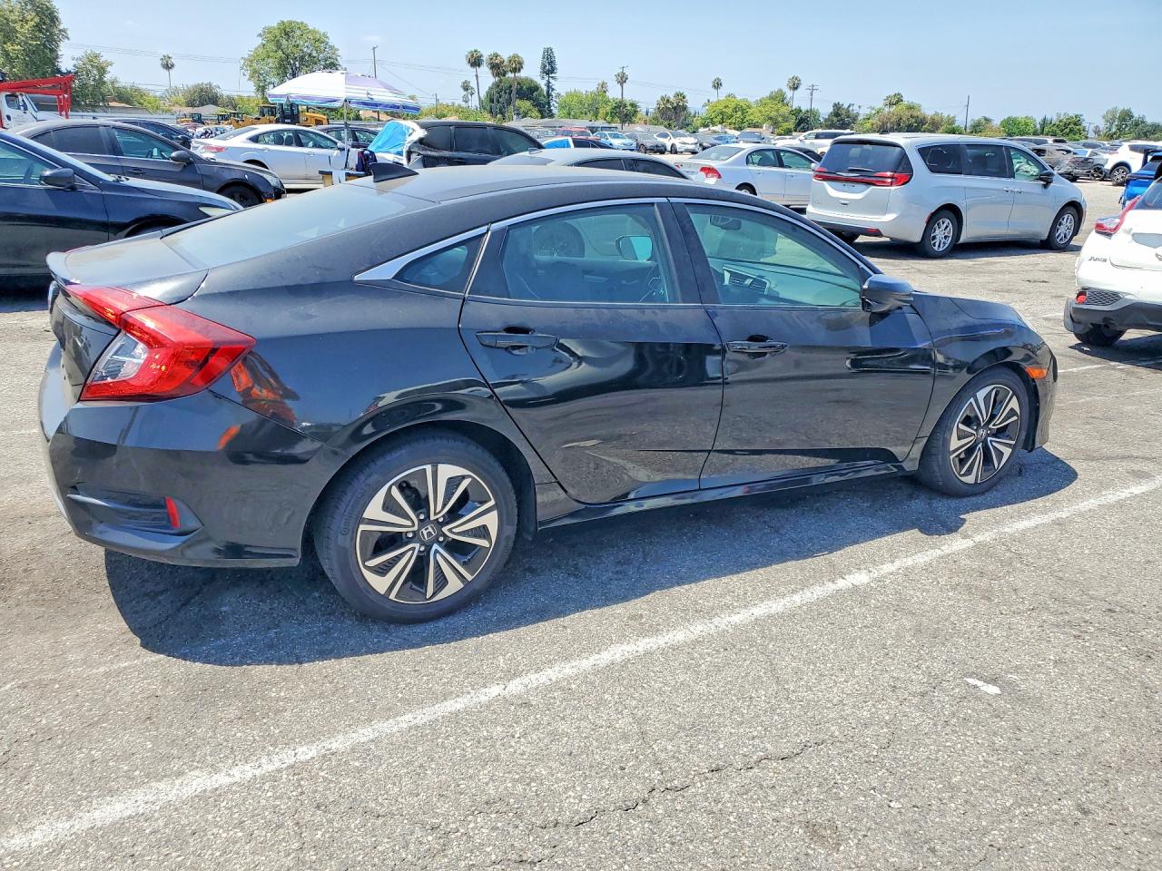 2016 Honda Civic Exl Black vin: 2HGFC1F7XGH656080