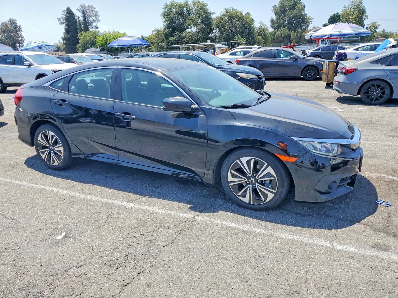 2016 Honda Civic Exl Black vin: 2HGFC1F7XGH656080