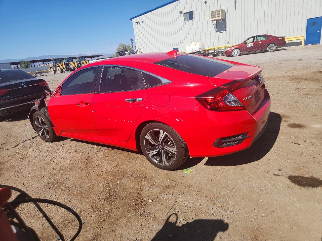 2016 Honda Civic Touring Red vin: 2HGFC1F91GH656602