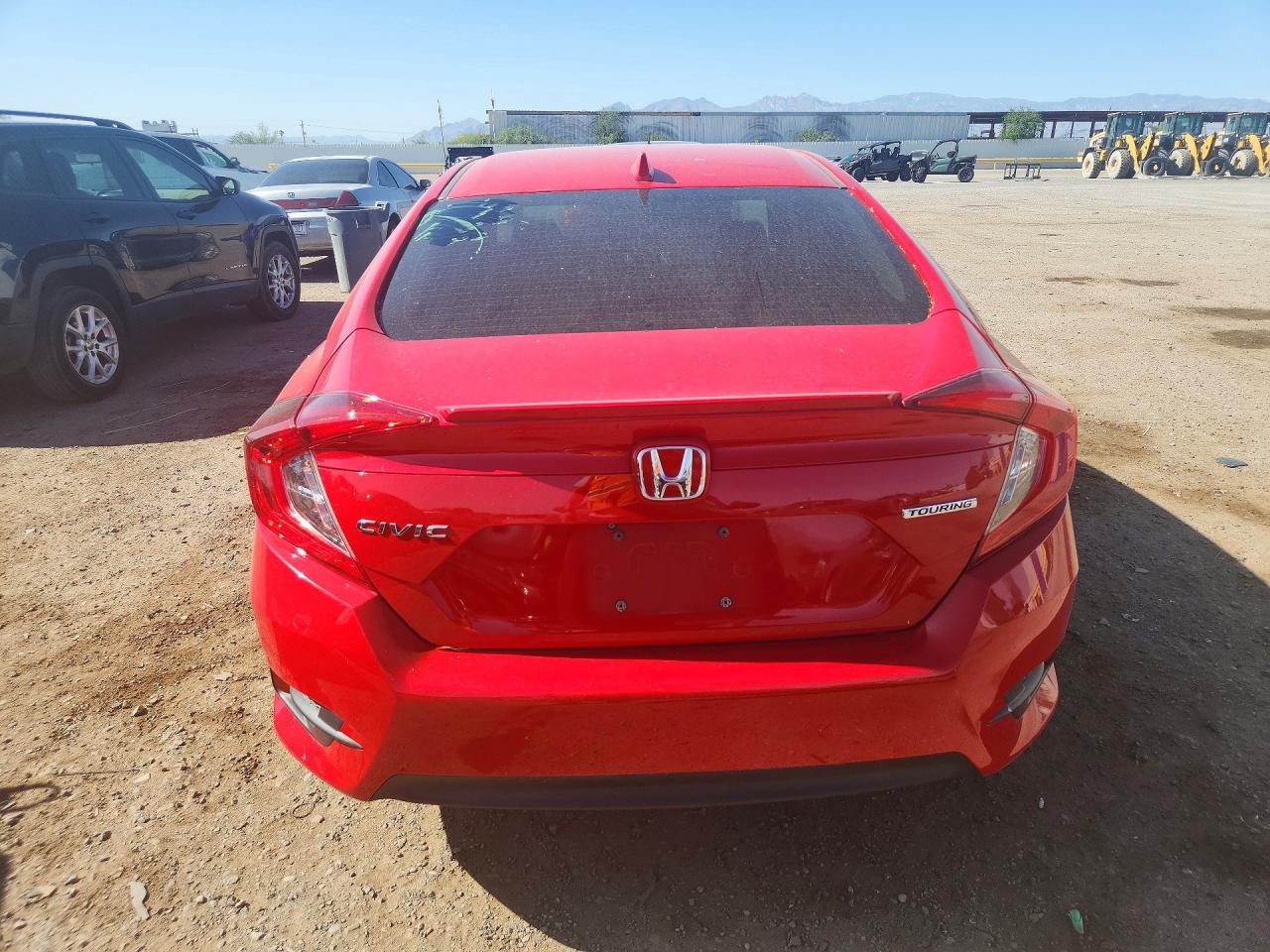 2016 Honda Civic Touring Red vin: 2HGFC1F91GH656602