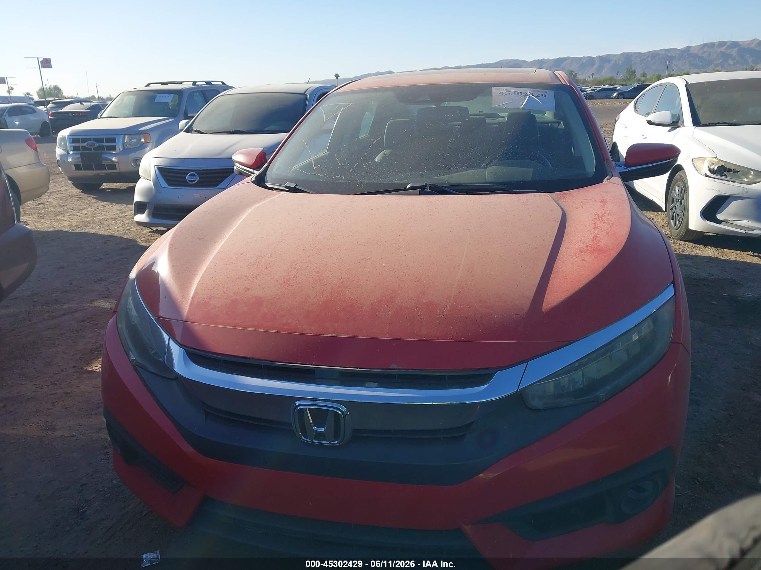 2016 Honda Civic Touring Red vin: 2HGFC1F92GH636262
