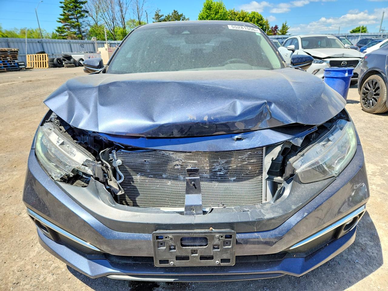2020 Honda Civic Touring Blue vin: 2HGFC1F93LH103427