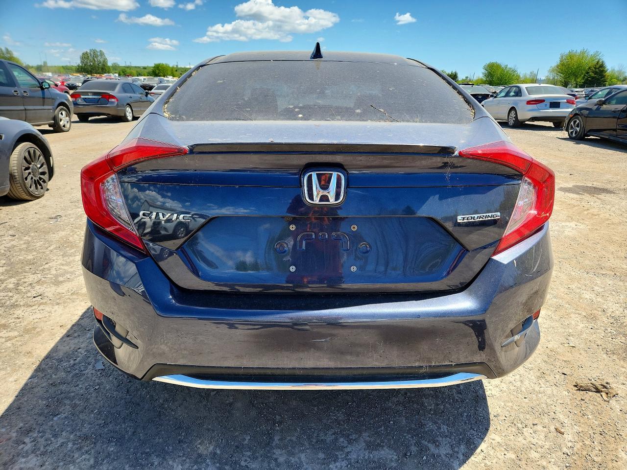 2020 Honda Civic Touring Blue vin: 2HGFC1F93LH103427