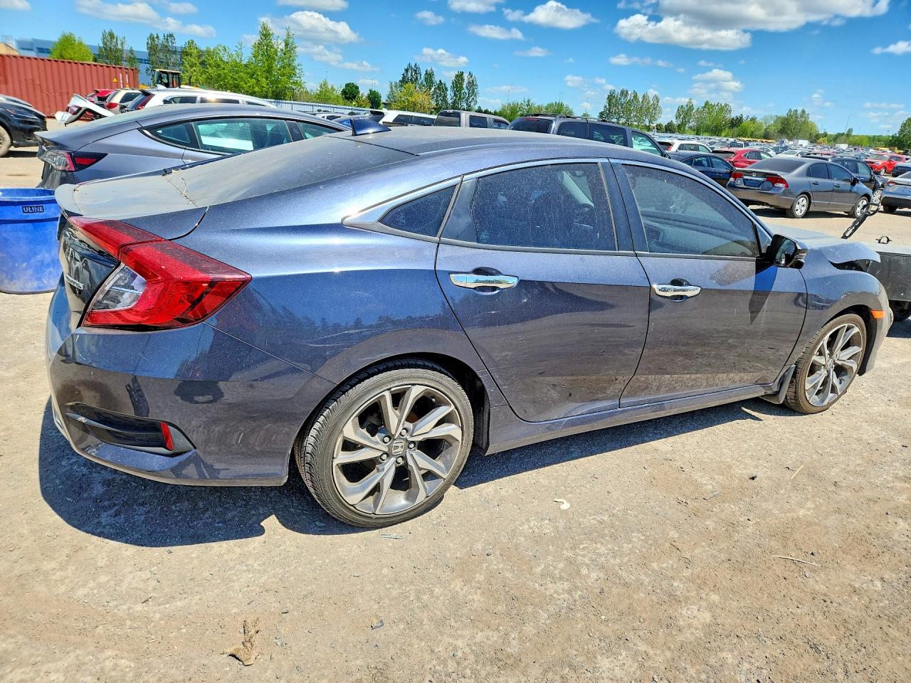 2020 Honda Civic Touring Blue vin: 2HGFC1F93LH103427