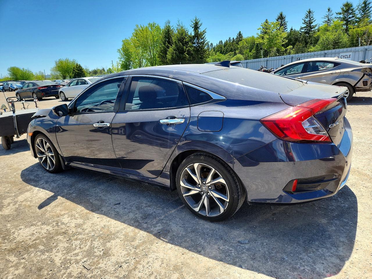 2020 Honda Civic Touring Blue vin: 2HGFC1F93LH103427