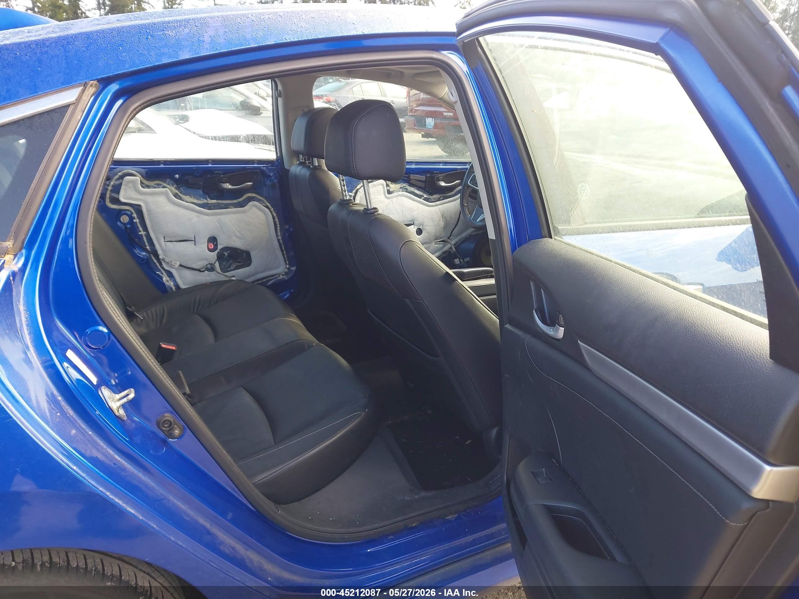 2017 Honda Civic Touring Blue vin: 2HGFC1F94HH654313