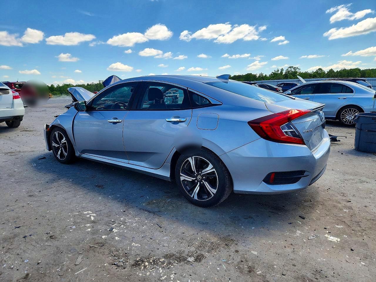 2016 Honda Civic Touring Silver vin: 2HGFC1F98GH638405