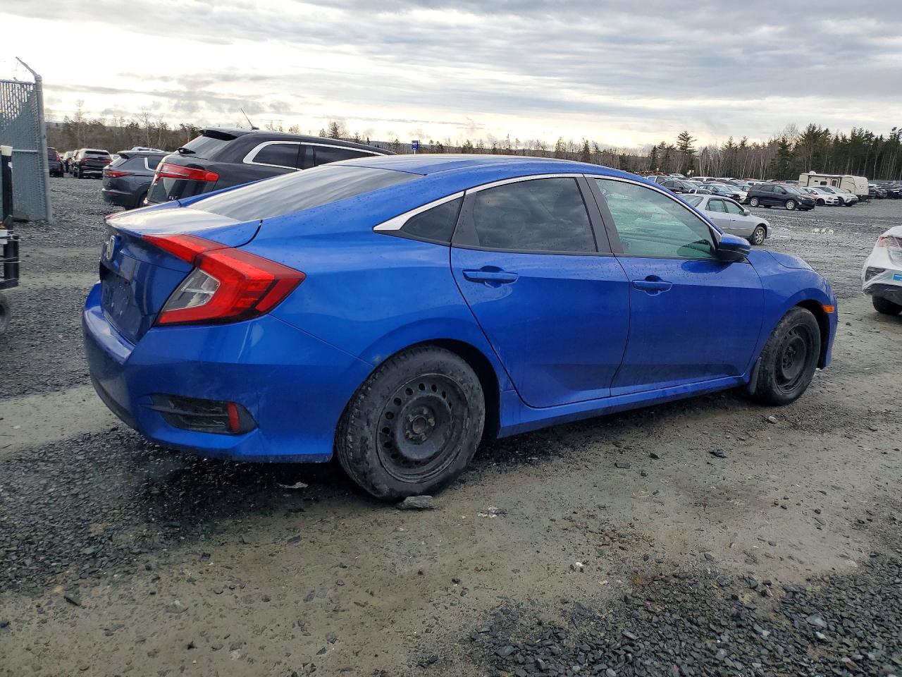 2016 Honda Civic Lx Blue vin: 2HGFC2E57GH035224