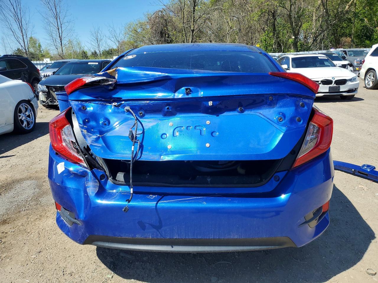 2017 Honda Civic Lx Blue vin: 2HGFC2E5XHH010691