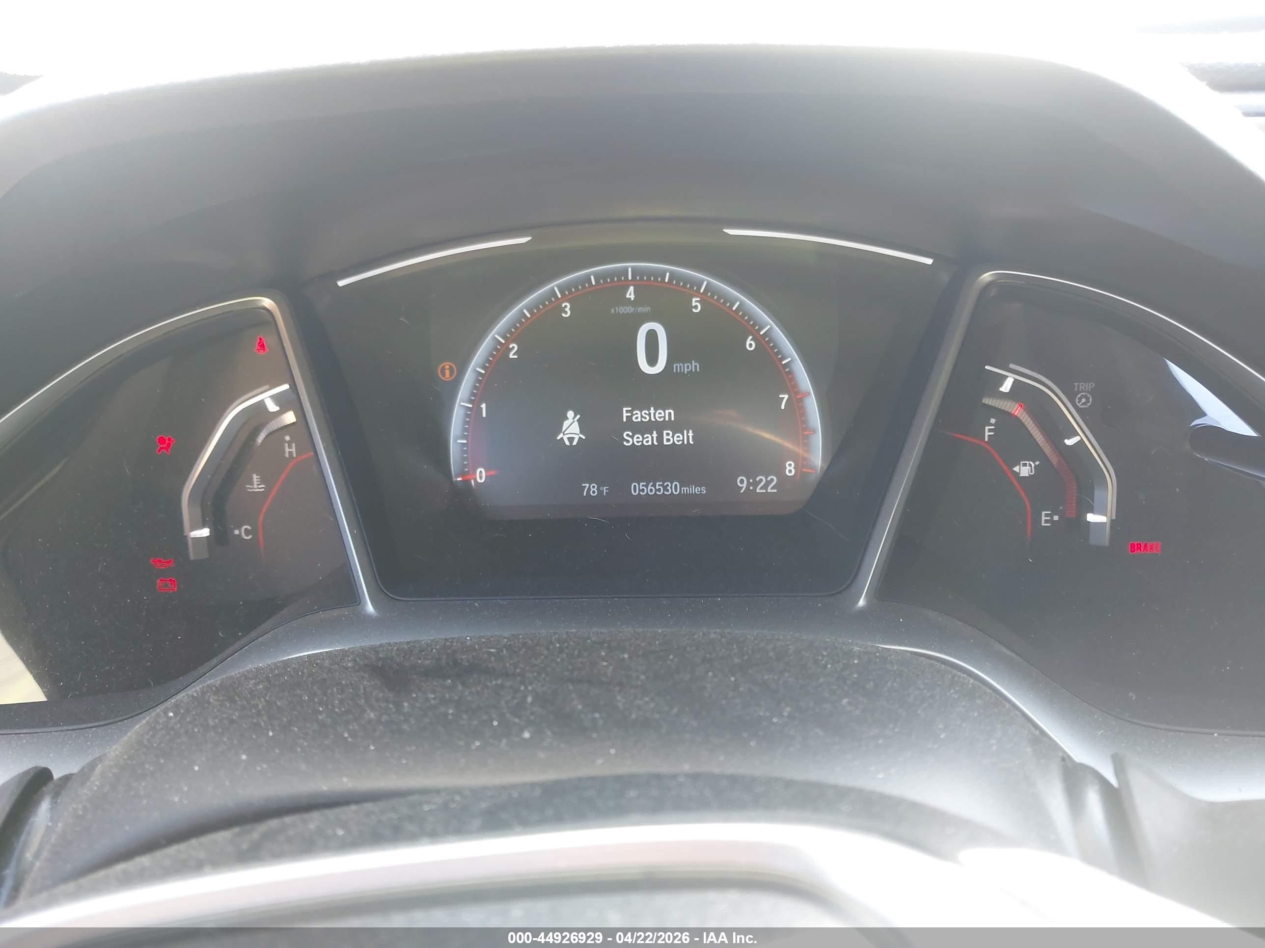 2019 Honda Civic Sport Gray vin: 2HGFC2E82KH588690