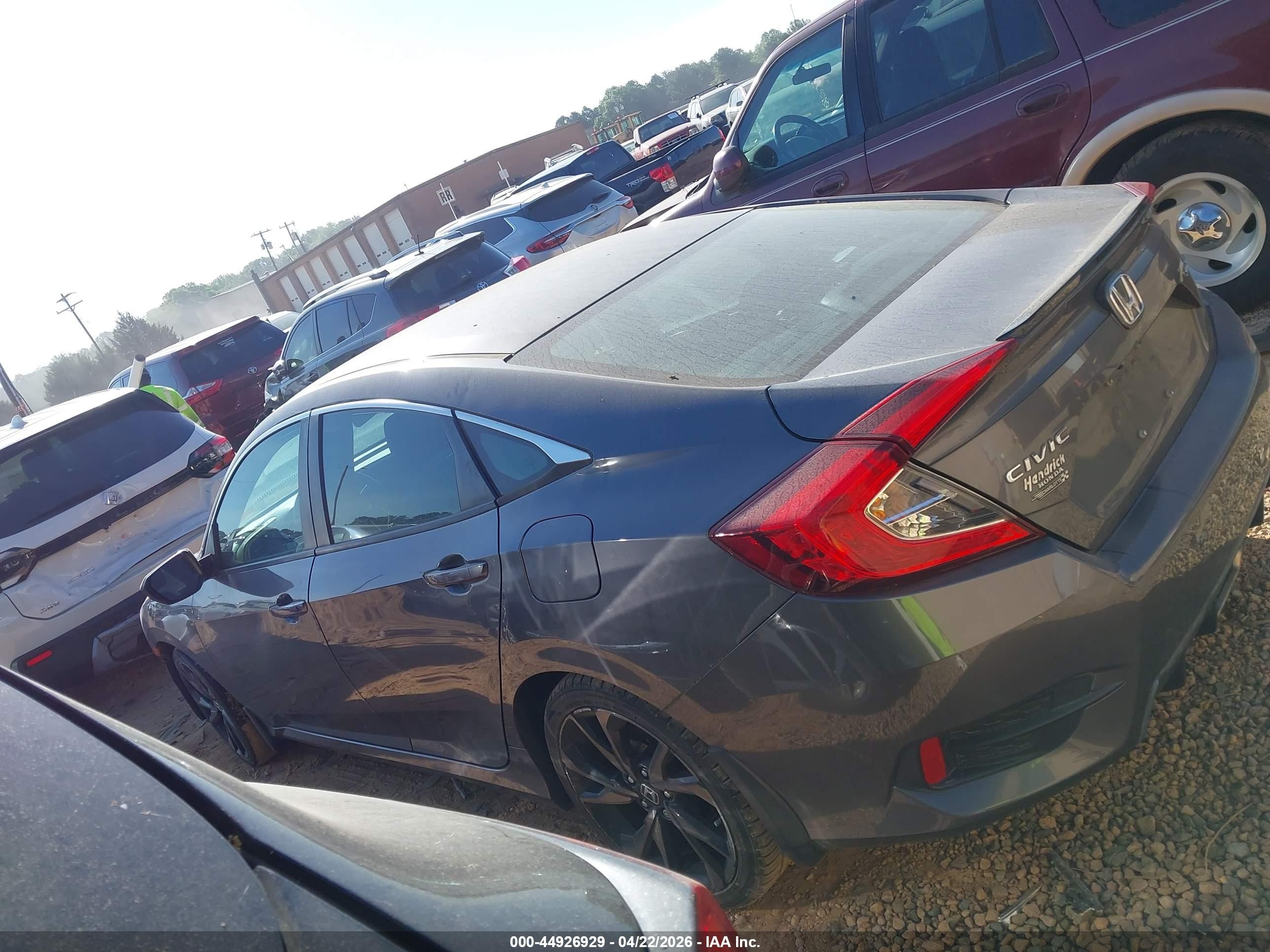 2019 Honda Civic Sport Gray vin: 2HGFC2E82KH588690