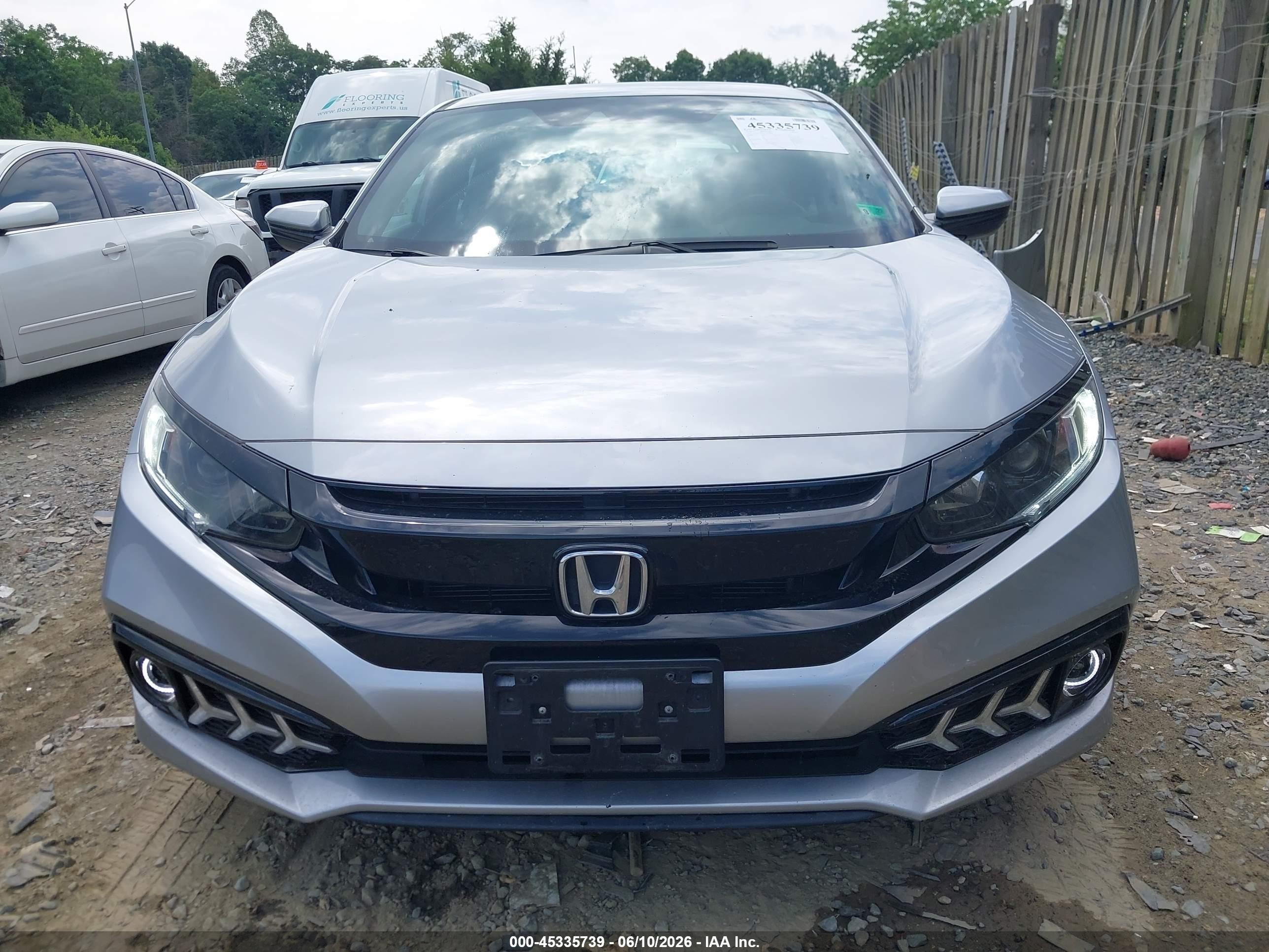 2020 Honda Civic Sport Silver vin: 2HGFC2E84LH598638