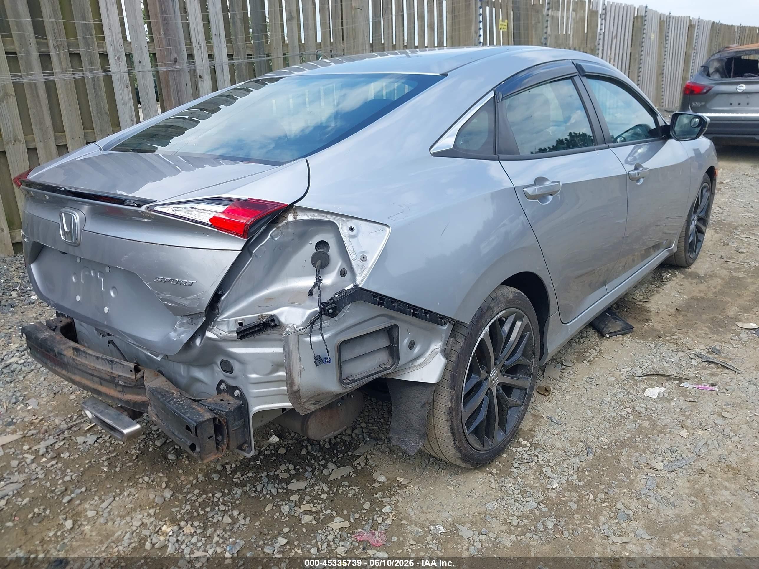 2020 Honda Civic Sport Silver vin: 2HGFC2E84LH598638