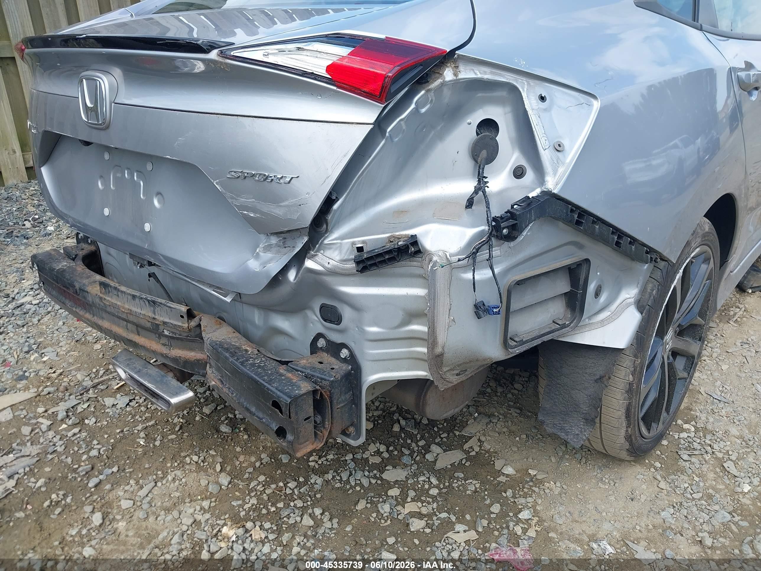 2020 Honda Civic Sport Silver vin: 2HGFC2E84LH598638