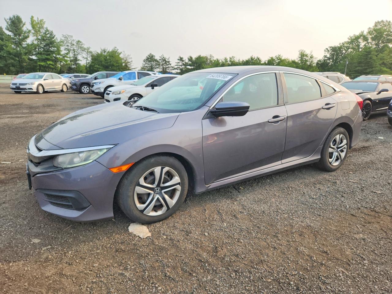 2016 Honda Civic Lx Gray vin: 2HGFC2F50GH527222