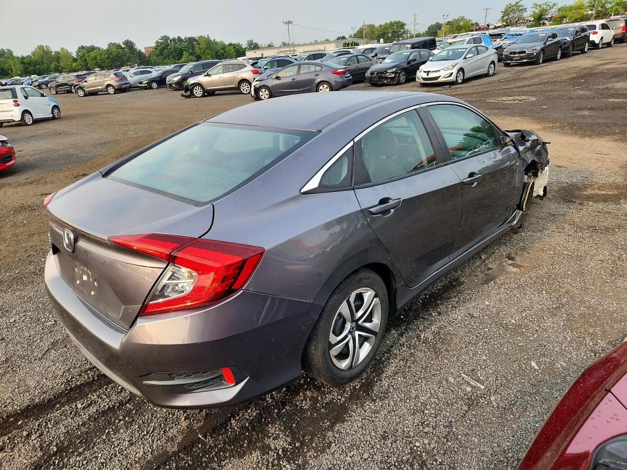 2016 Honda Civic Lx Gray vin: 2HGFC2F50GH527222