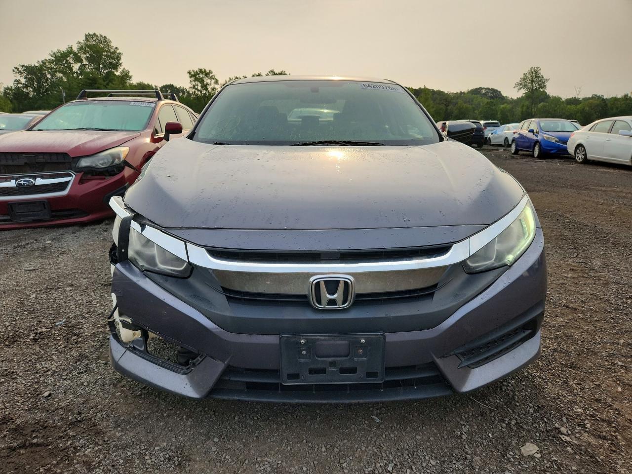 2016 Honda Civic Lx Gray vin: 2HGFC2F50GH527222