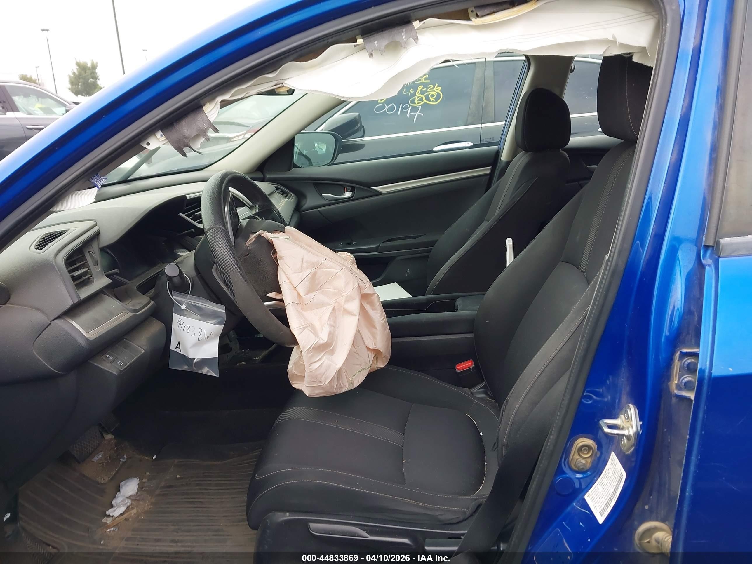 2016 Honda Civic Lx Синий vin: 2HGFC2F50GH565811