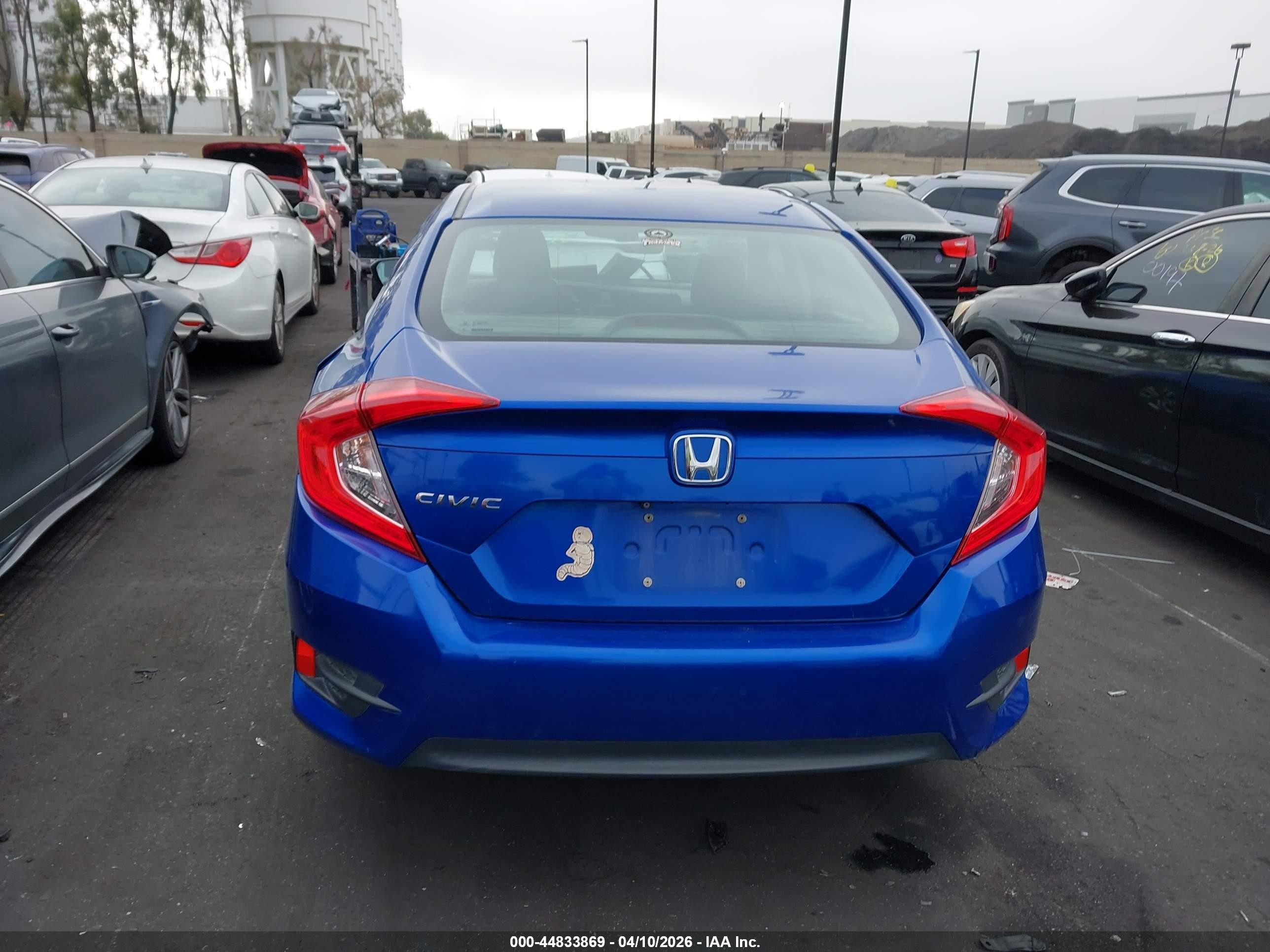 2016 Honda Civic Lx Синий vin: 2HGFC2F50GH565811