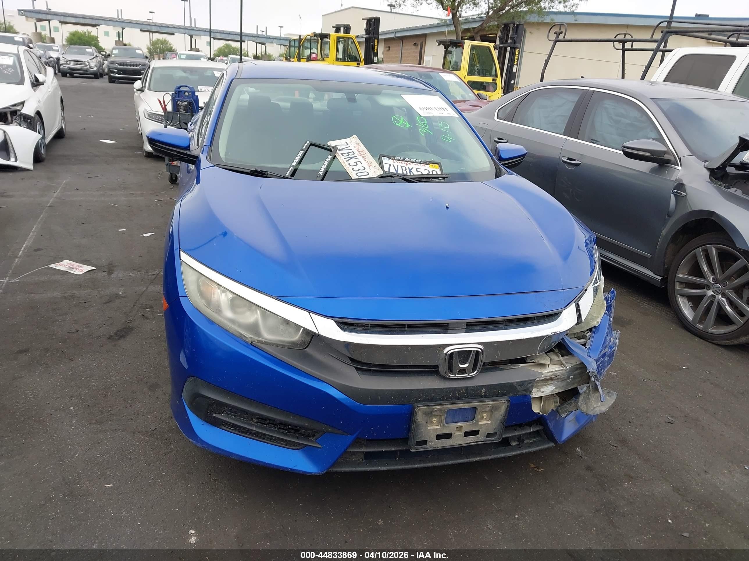 2016 Honda Civic Lx Синий vin: 2HGFC2F50GH565811