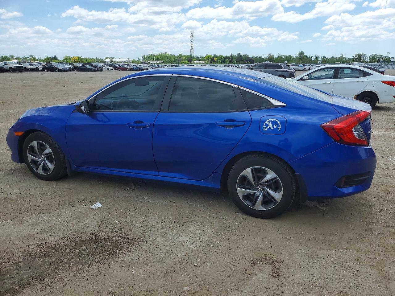 2019 Honda Civic Lx Blue vin: 2HGFC2F50KH011547