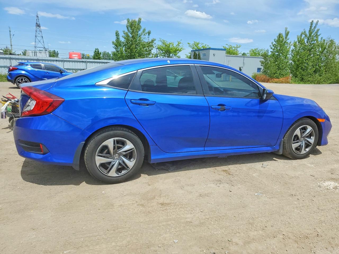2019 Honda Civic Lx Blue vin: 2HGFC2F50KH011547