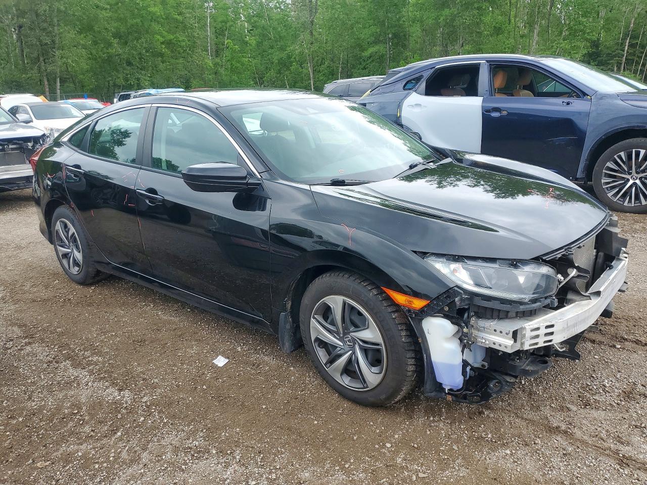2019 Honda Civic Lx Черный vin: 2HGFC2F50KH044032