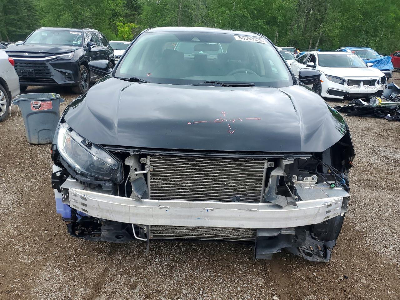 2019 Honda Civic Lx Черный vin: 2HGFC2F50KH044032