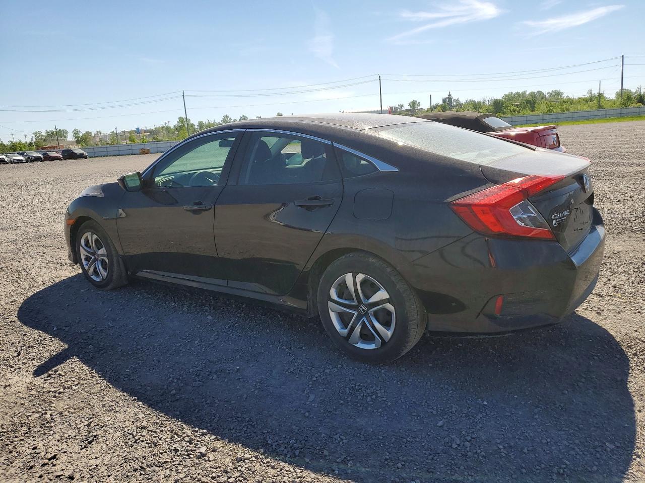 2016 Honda Civic Lx Black vin: 2HGFC2F51GH037212