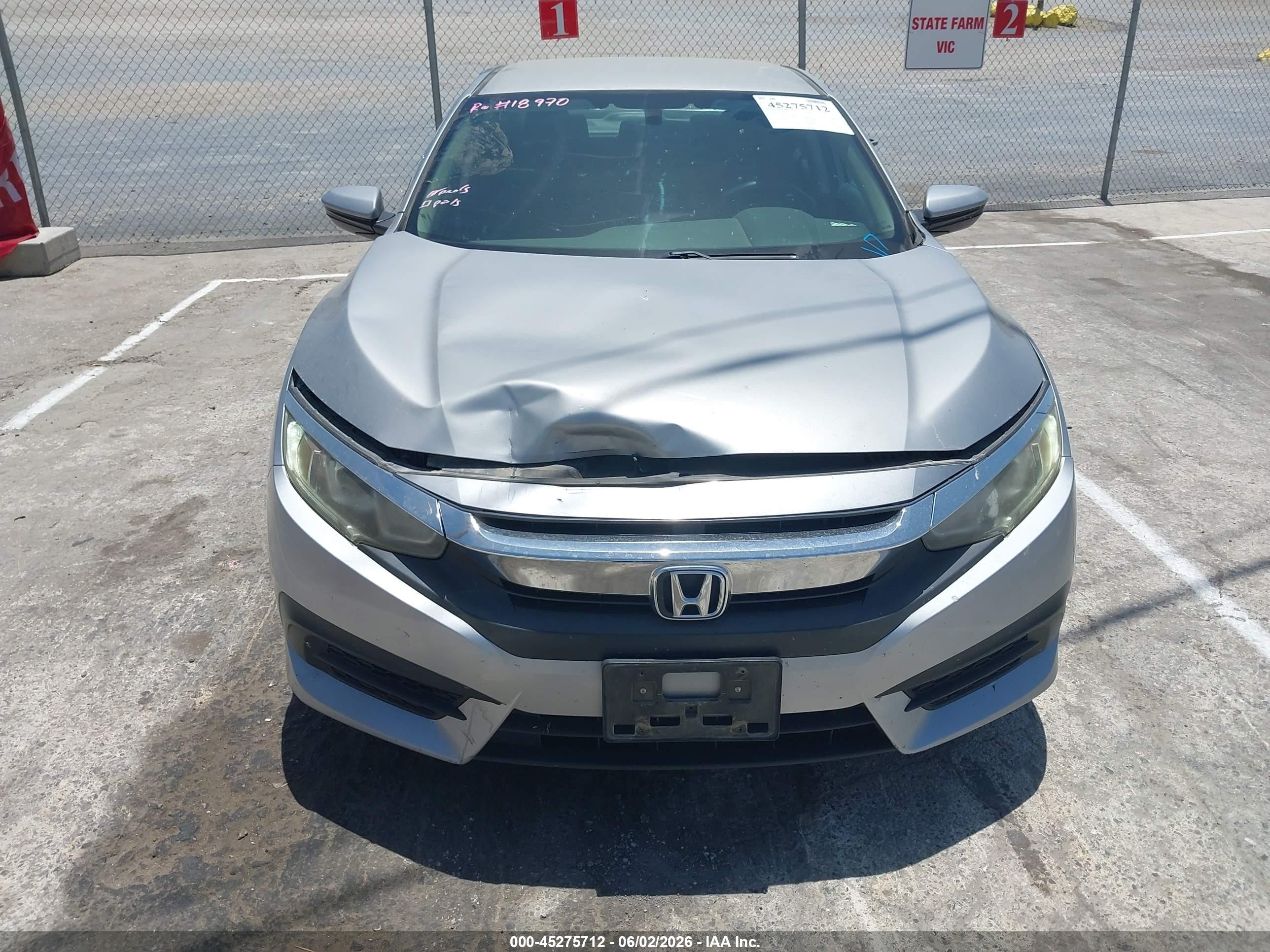 2016 Honda Civic Lx Silver vin: 2HGFC2F51GH555076