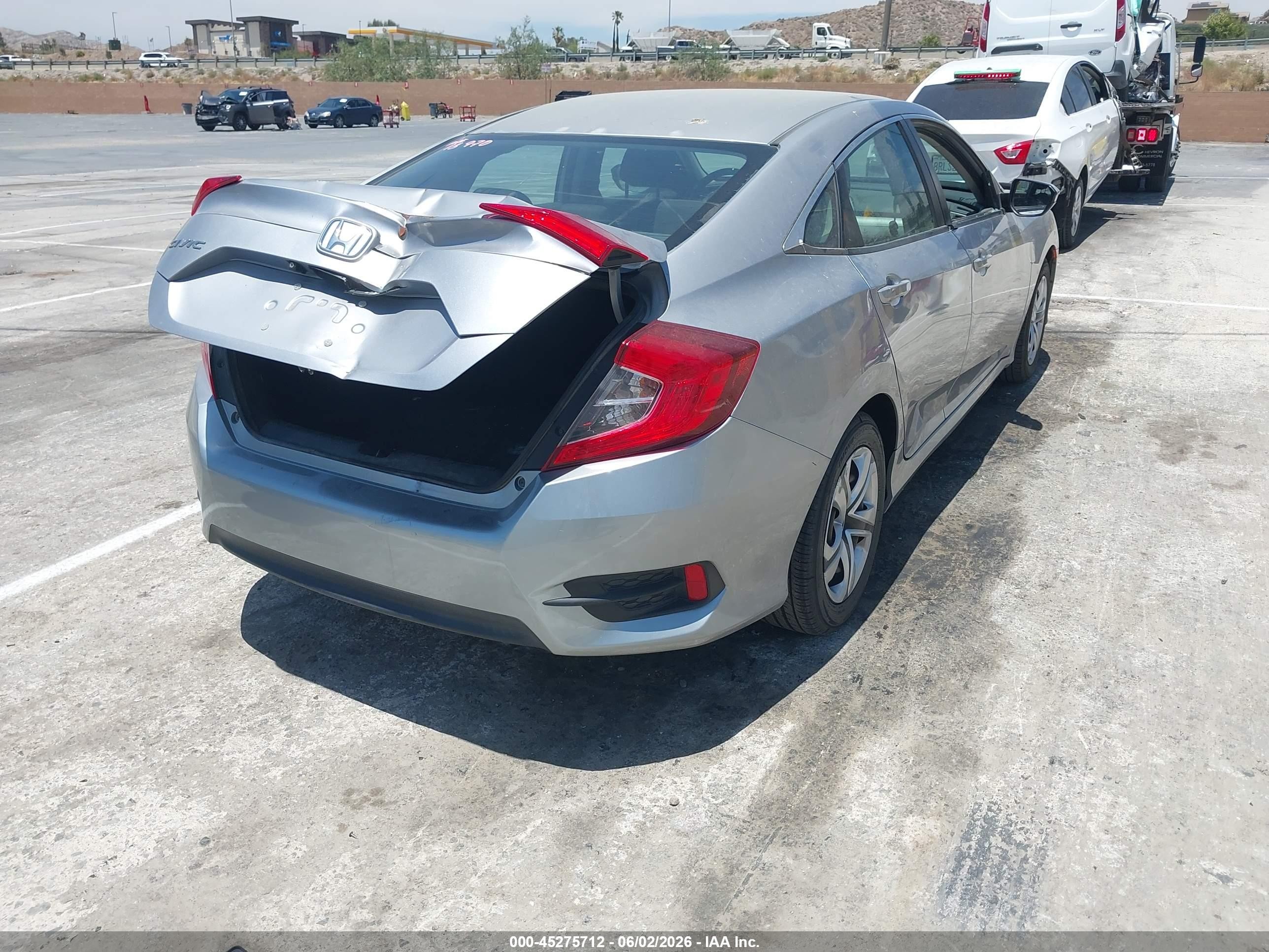 2016 Honda Civic Lx Silver vin: 2HGFC2F51GH555076