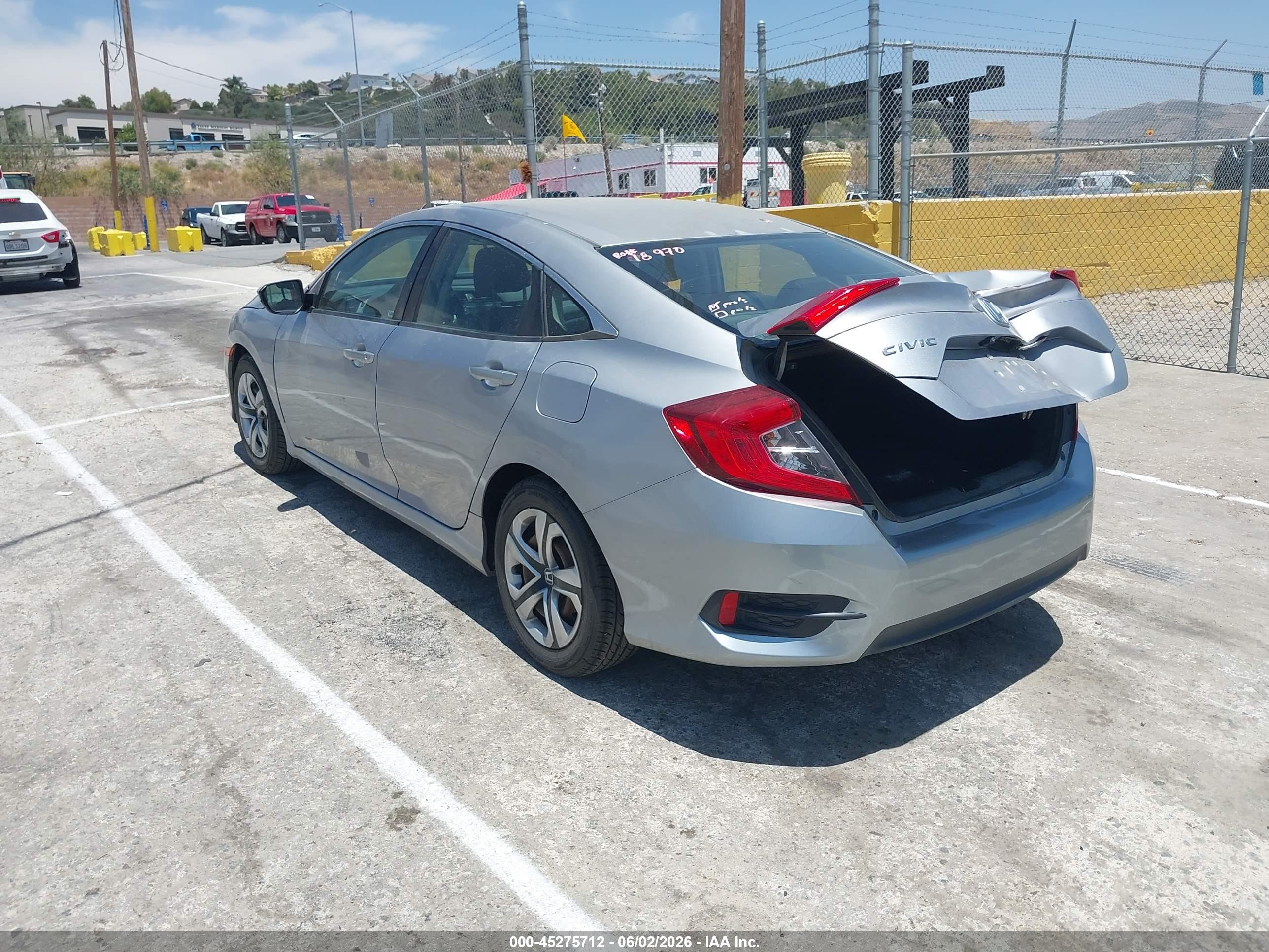 2016 Honda Civic Lx Silver vin: 2HGFC2F51GH555076