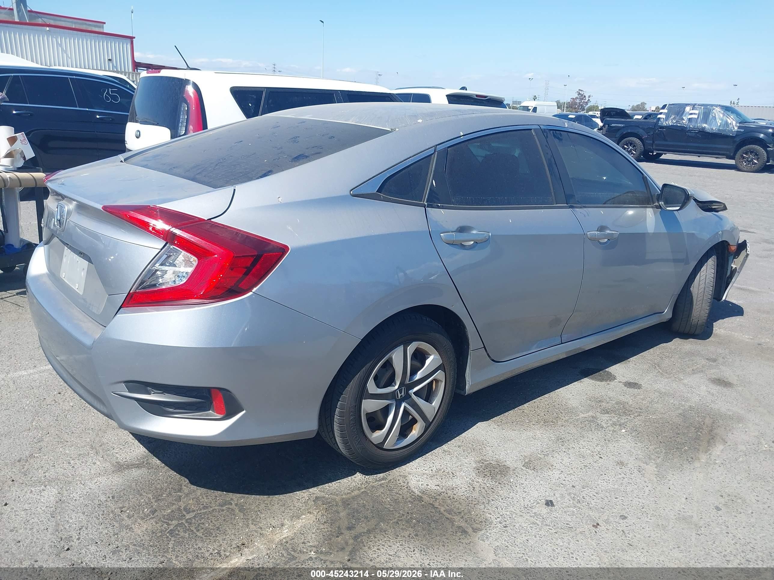 2017 Honda Civic Lx Silver vin: 2HGFC2F51HH506056