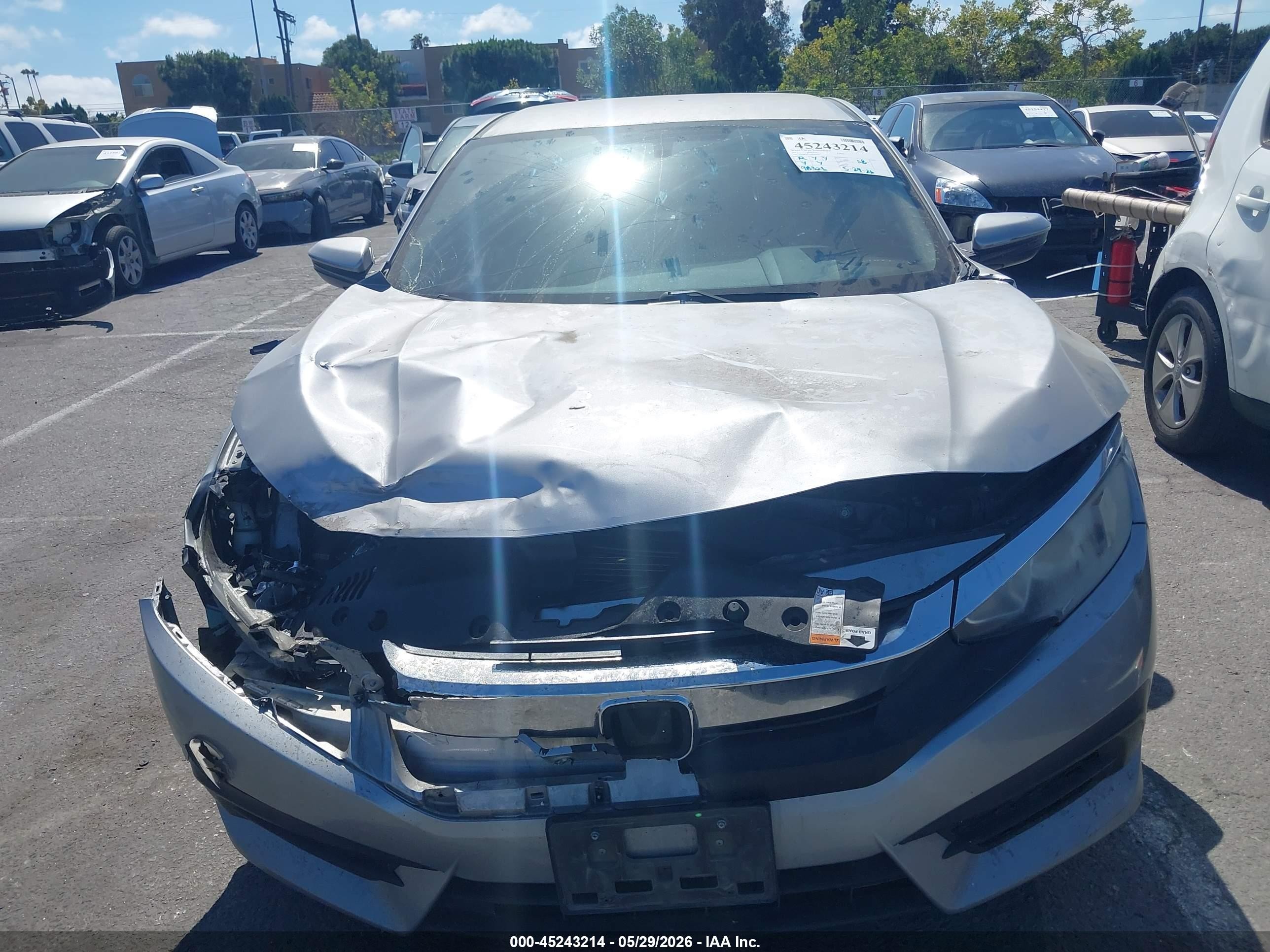 2017 Honda Civic Lx Silver vin: 2HGFC2F51HH506056