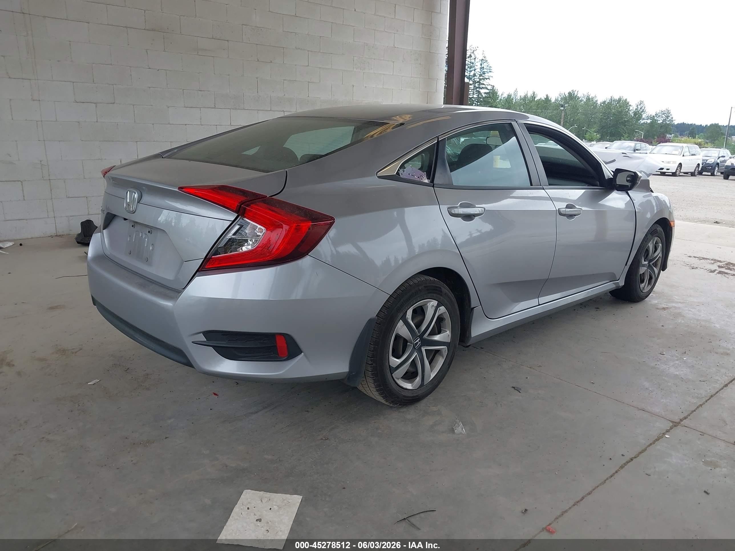 2017 Honda Civic Lx Silver vin: 2HGFC2F51HH570291