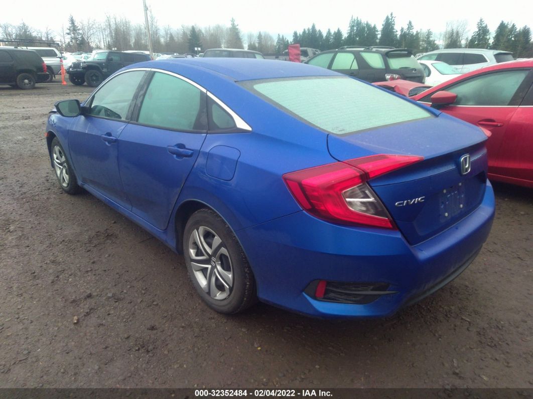 2017 Honda Civic Sedan Lx Blue vin: 2HGFC2F52HH537123