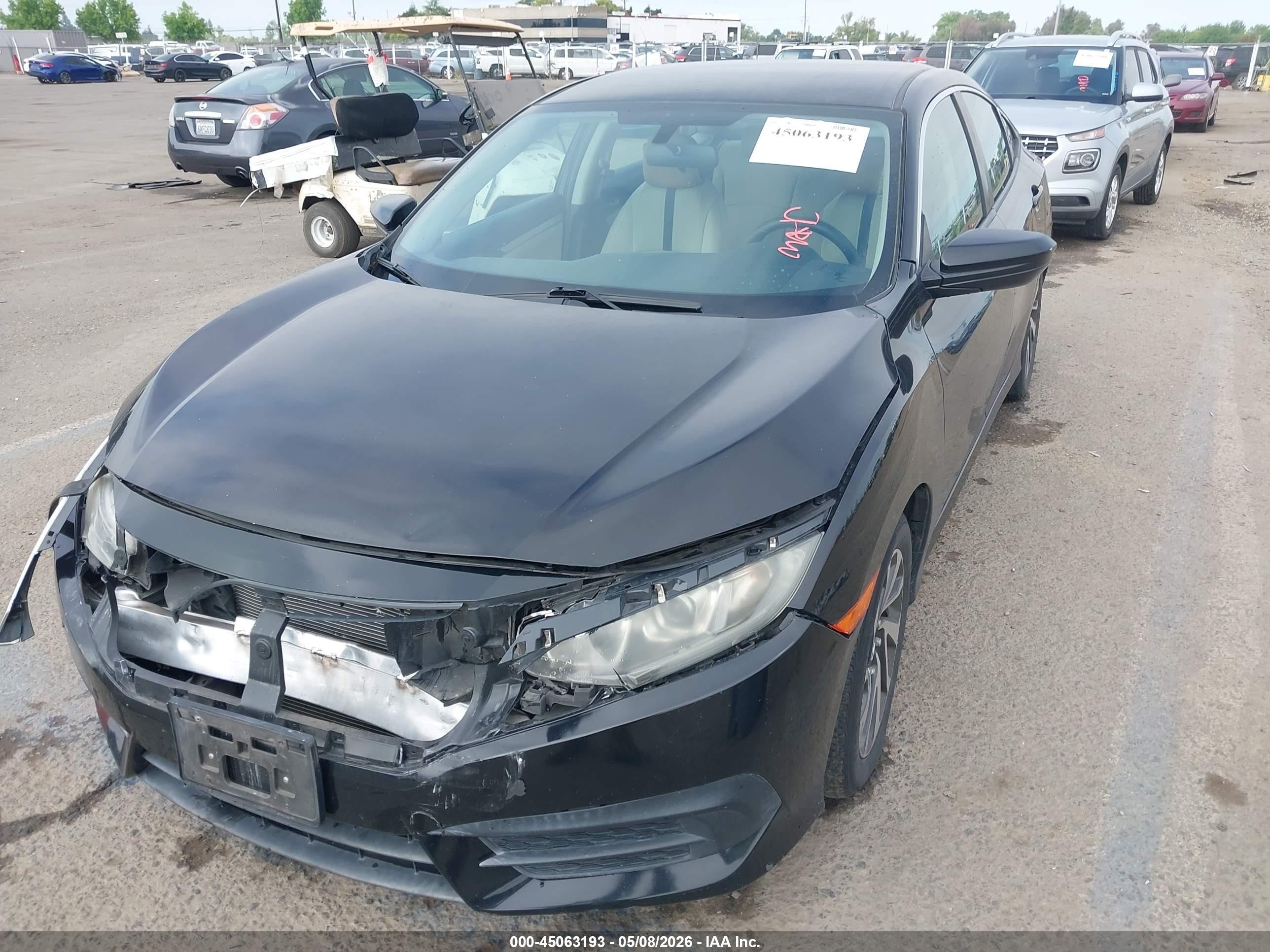 2016 Honda Civic Lx Black vin: 2HGFC2F53GH524492