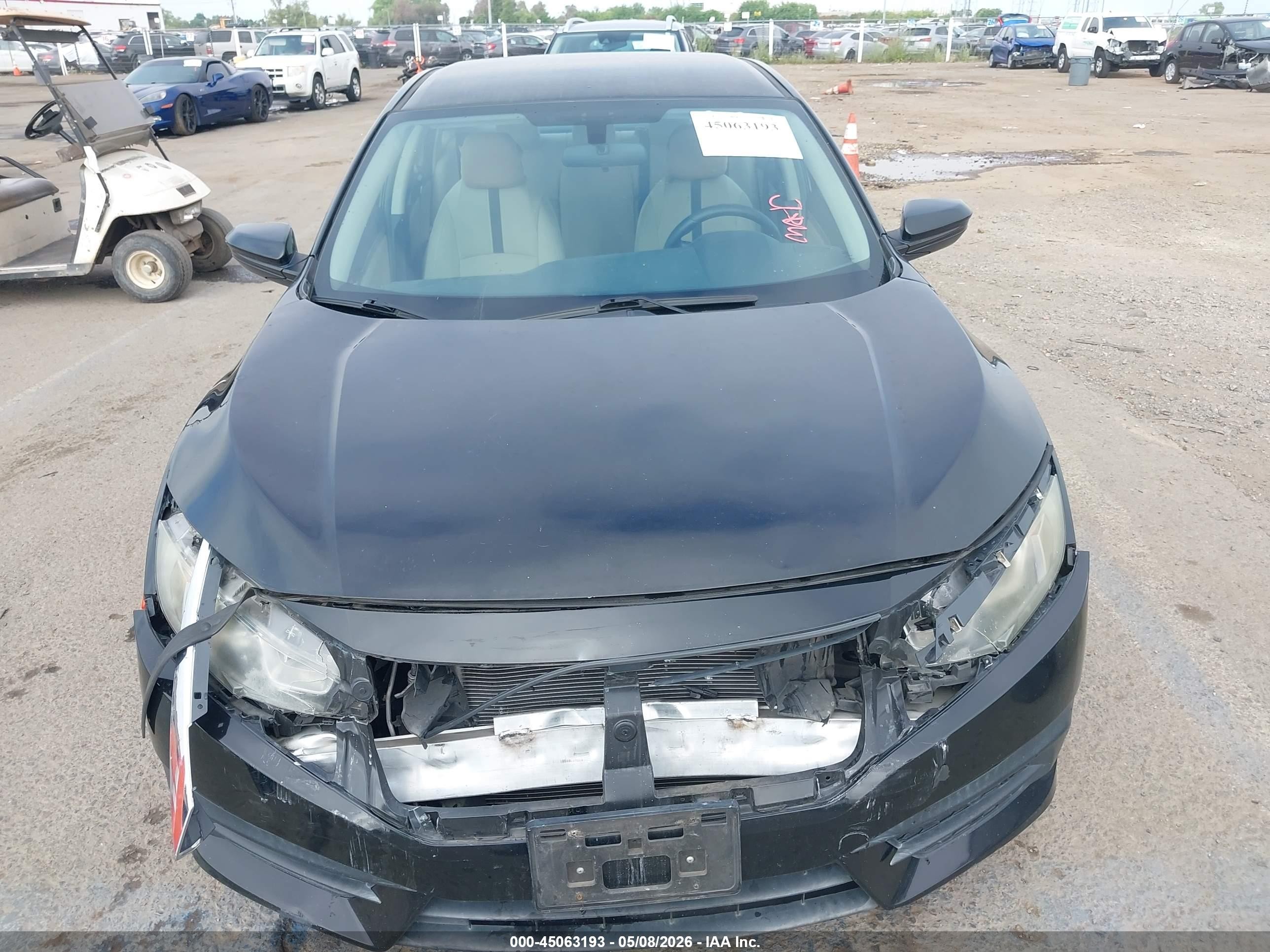 2016 Honda Civic Lx Black vin: 2HGFC2F53GH524492