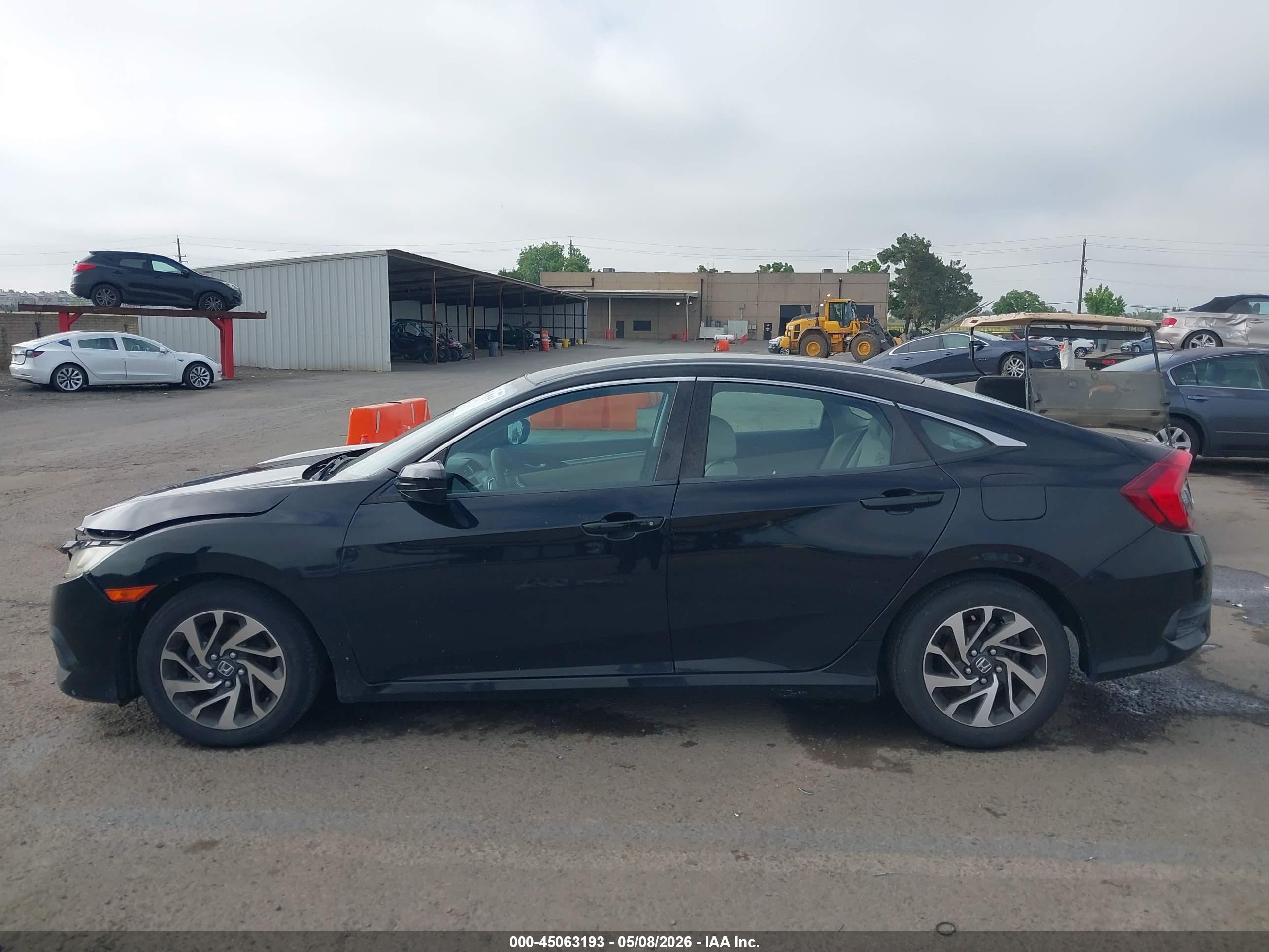 2016 Honda Civic Lx Black vin: 2HGFC2F53GH524492