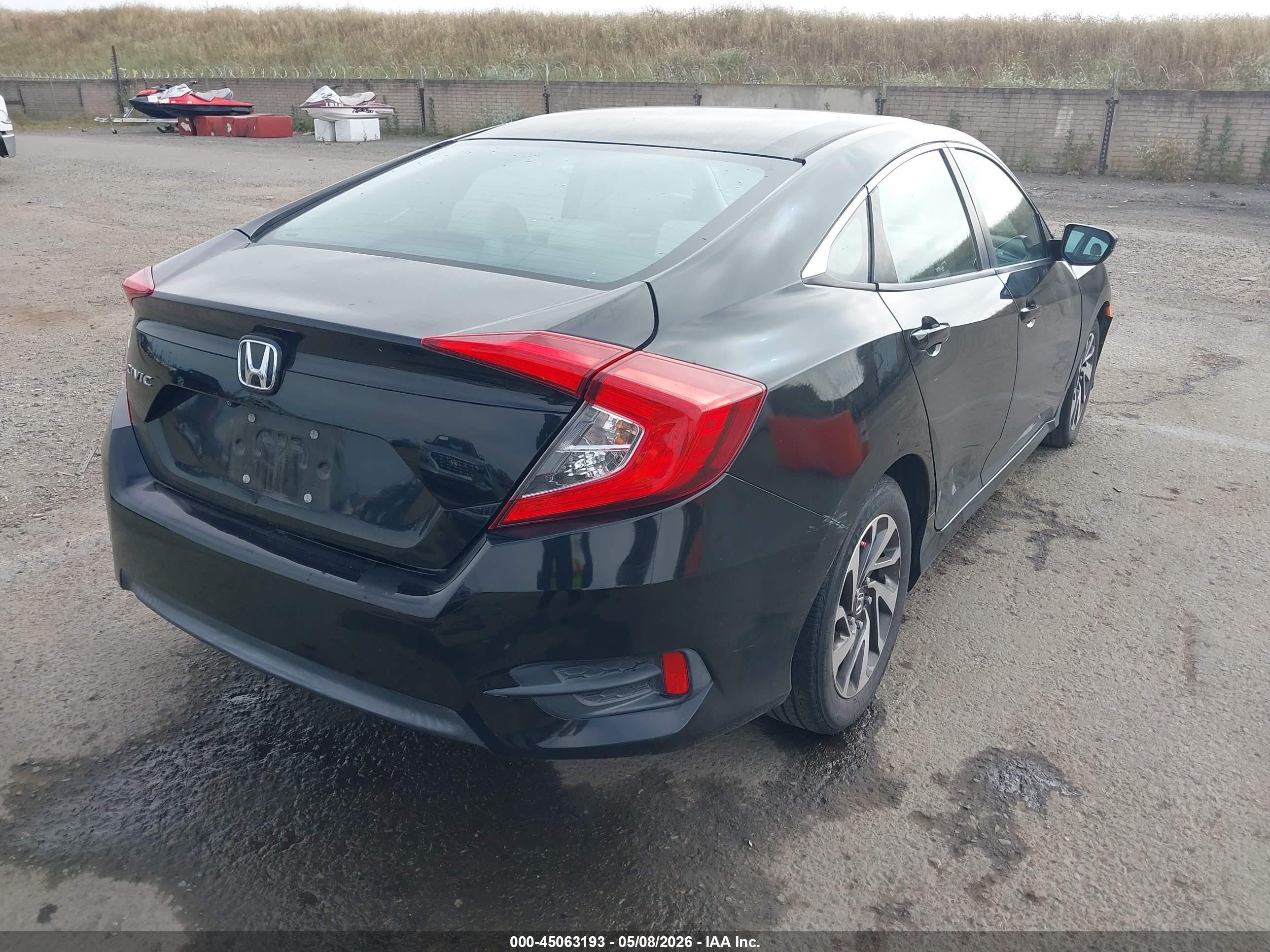 2016 Honda Civic Lx Black vin: 2HGFC2F53GH524492