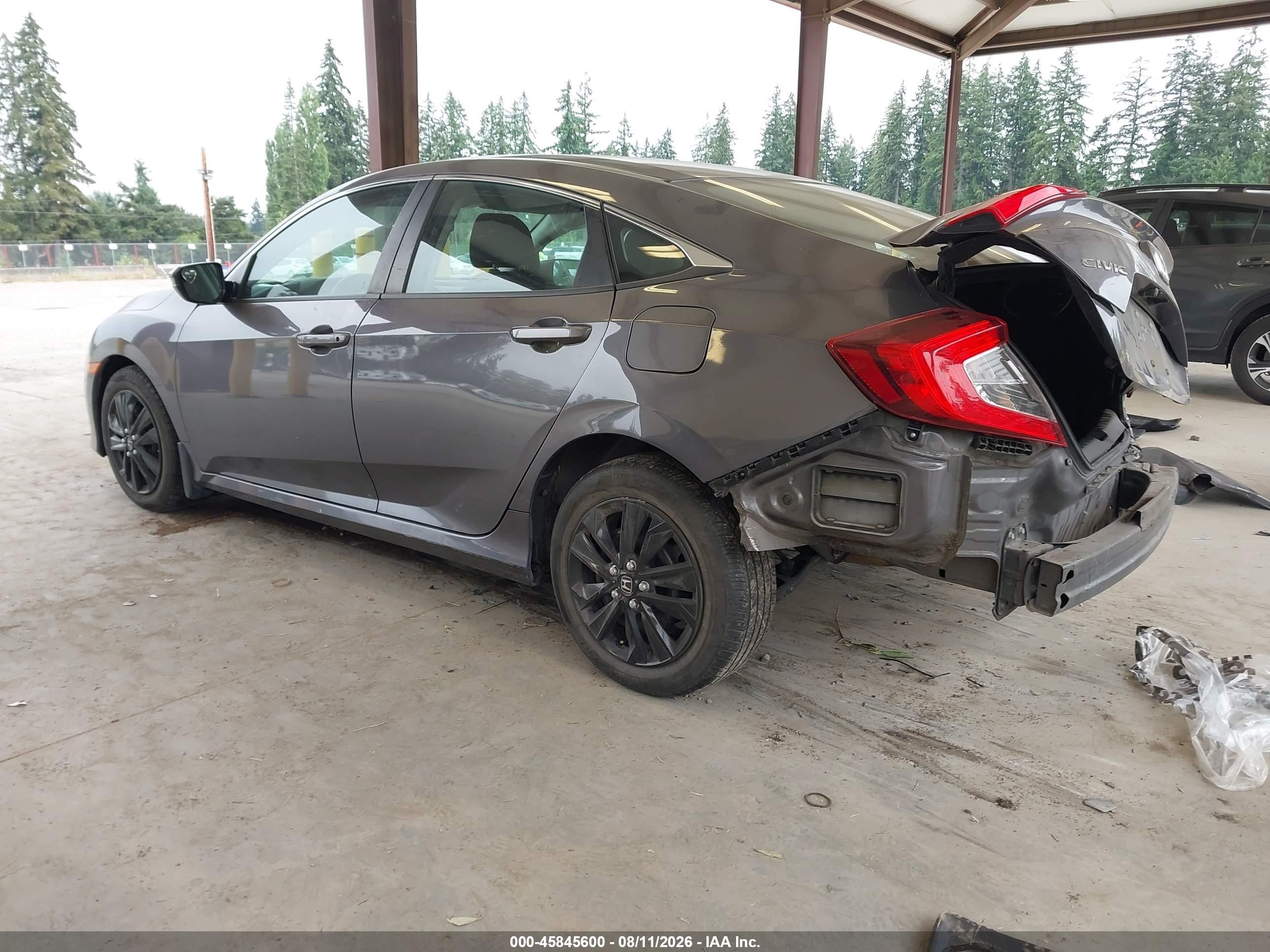 2017 Honda Civic Lx Gray vin: 2HGFC2F53HH509959